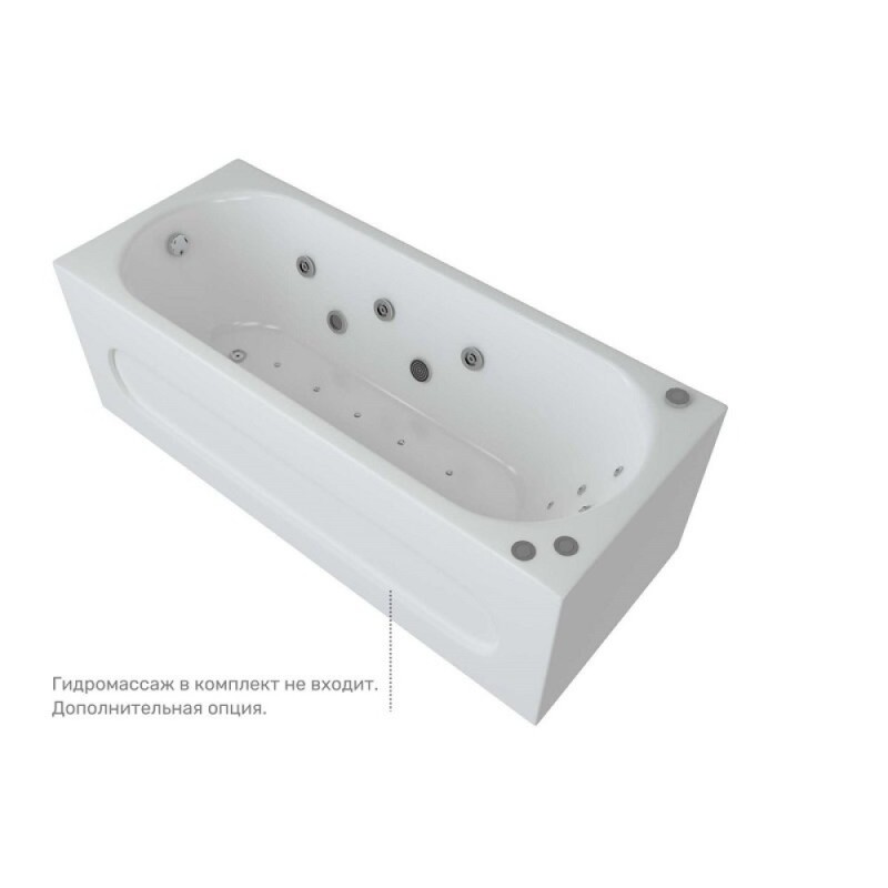 Ванна акриловая Aquatek Оберон OBR170-0000165, 170 x 70 см, белая