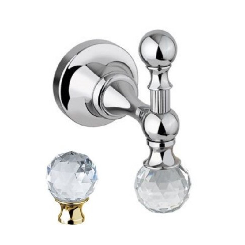 Крючок Cezares Olimp HK-02-Sw цвет бронза, ручки Swarovski