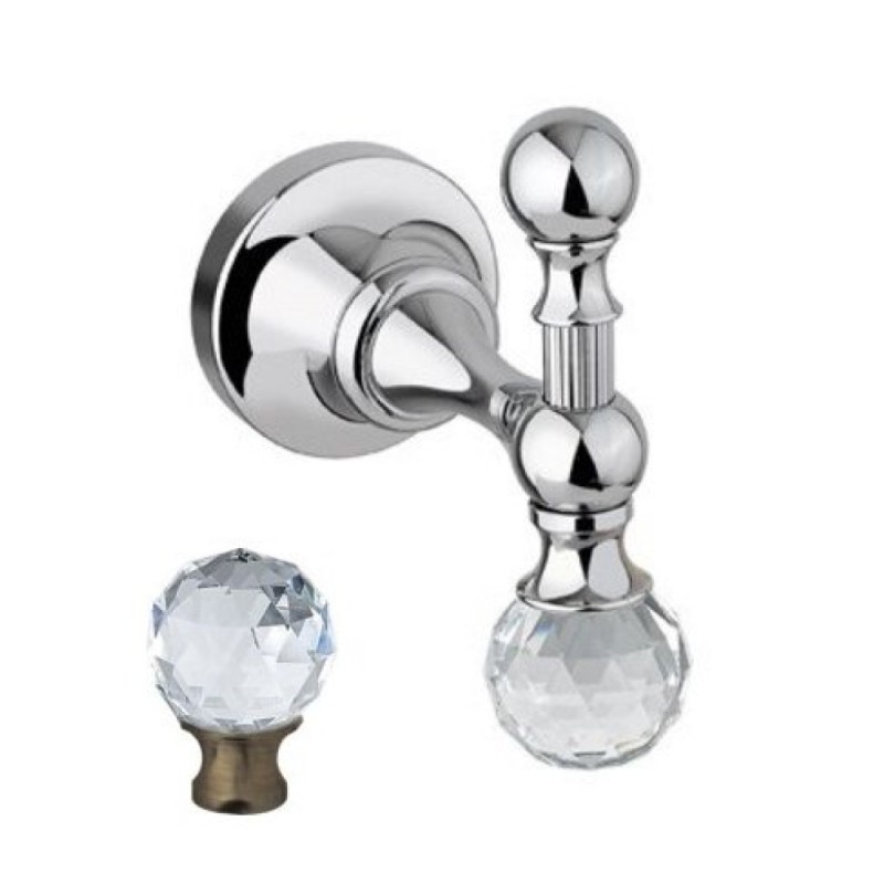 Крючок Cezares Olimp HK-03/24-Sw цвет золото, ручки Swarovski