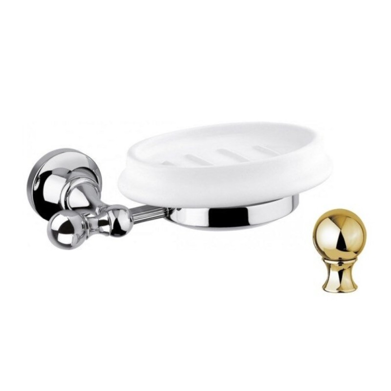 Мыльница Cezares Olimp SOD-02-Sw цвет бронза, ручки Swarovski