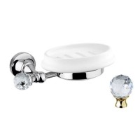 Мыльница Cezares Olimp SOD-02-Sw цвет бронза, ручки Swarovski