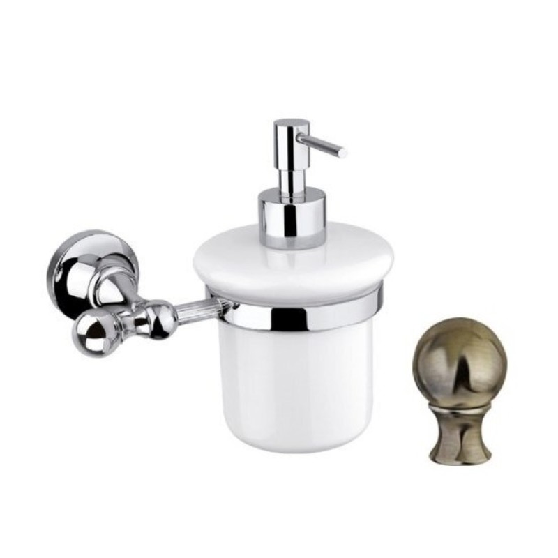 Дозатор для мыла Cezares Olimp SOI-02-Sw цвет бронза, ручки Swarovski