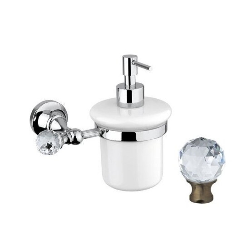 Дозатор для мыла Cezares Olimp SOI-02-Sw цвет бронза, ручки Swarovski