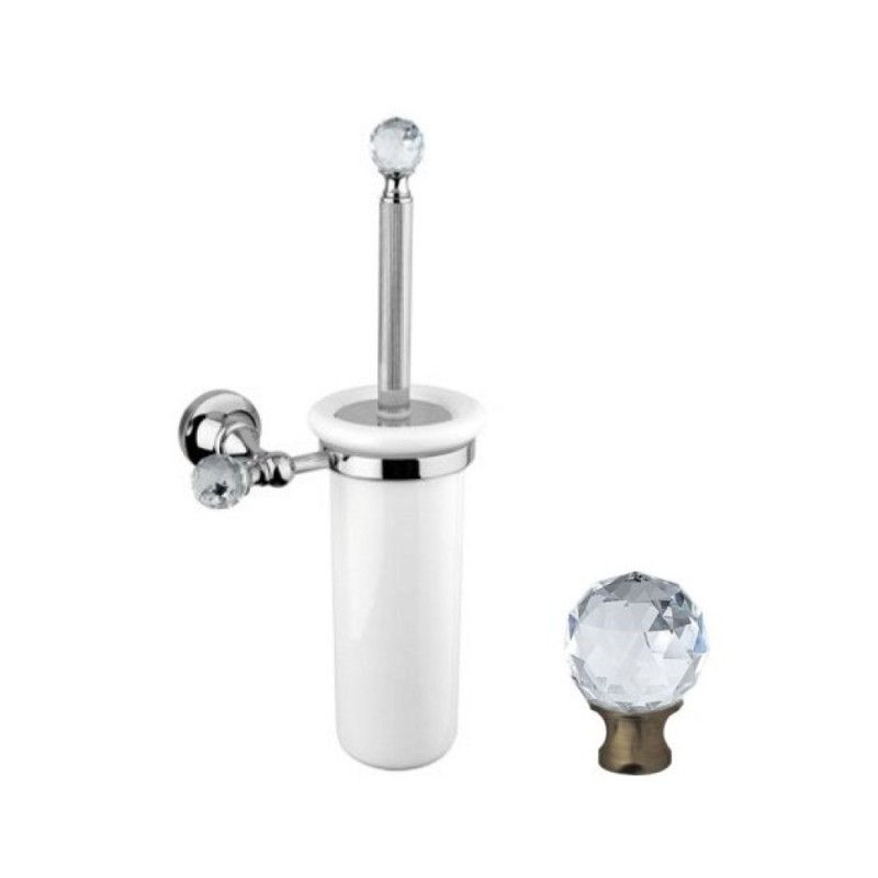 Ершик Cezares Olimp TB-01-Sw цвет хром, ручки Swarovski