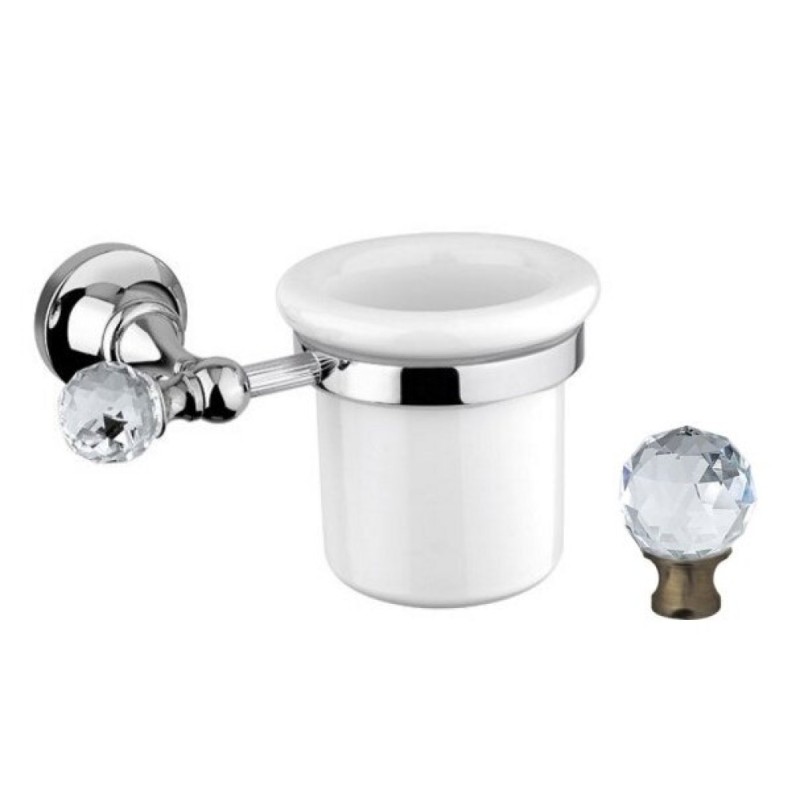 Стакан Cezares Olimp ТUM-02-Sw цвет бронза, ручки Swarovski