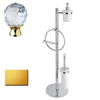 Стойка напольная Cezares Olimp-WBD-01-Sw цвет хром, ручки Swarovski