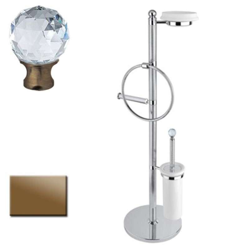 Стойка напольная Cezares Olimp-WBS-02-Sw цвет бронза, ручки Swarovski