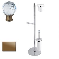 Стойка напольная Cezares Olimp-WCS-02-Sw цвет бронза, ручки Swarovski