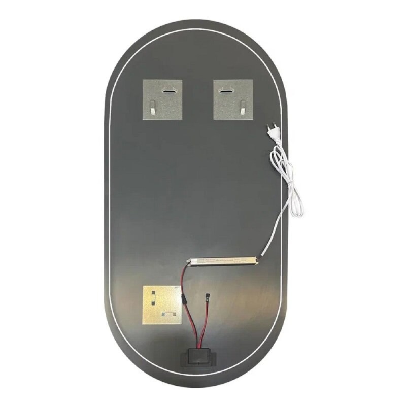 Зеркало Orange Nature ON-60OVZE, с LED подсветкой и сенсором, цвет белый
