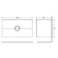 Тумба под раковину BelBagno Onda-1000-2C-SO-BL 100 см подвесная, цвет белый глянцевый