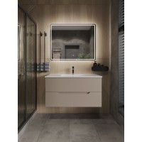 Зеркало Orange Nature ONP-100ZE, 100 см, с LED подсветкой и антизапотеванием, сенсор, белое