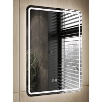 Зеркало Orange Nature ONP-50ZE, 50 см, с LED подсветкой и антизапотеванием, сенсор, белое