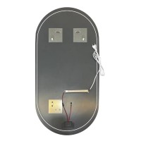 Зеркало Orange Nature ONP-60OVZE, с LED подсветкой, подогревом и сенсором, цвет белый
