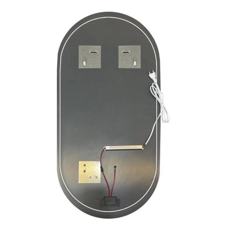Зеркало Orange Nature ONP-60OVZE, с LED подсветкой, подогревом и сенсором, цвет белый