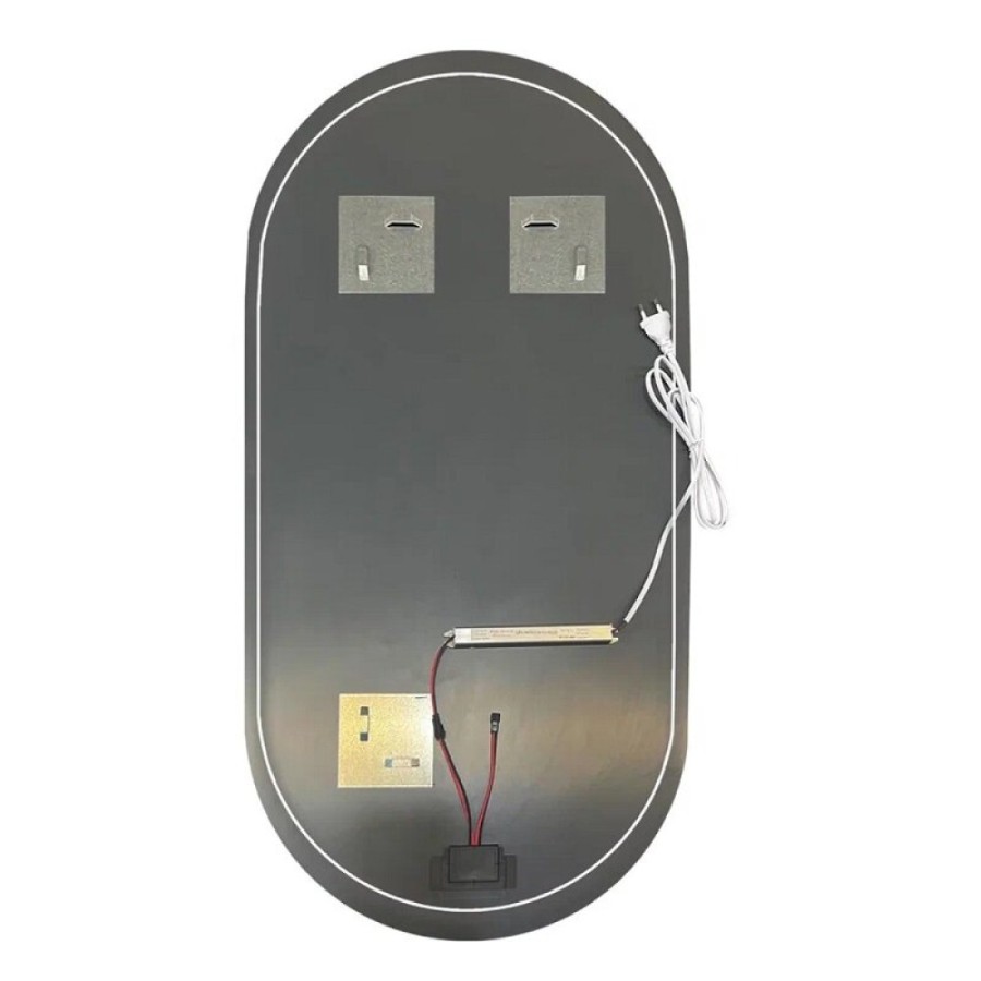 Зеркало Orange Nature ONP-60OVZE, с LED подсветкой, подогревом и сенсором, цвет белый
