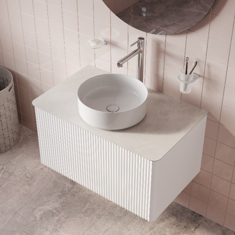 Столешница Iddis Optima Home OPH10W0i89, 100 х 50 см, керамогранит, светлый бетон