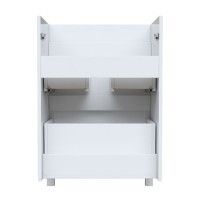 Тумба под раковину Iddis Optima Home 120 см напольная, для стиральной машины, с ящиками, белый, OPH120Bi95