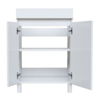 Тумба под раковину Iddis Optima Home 120 см напольная, для стиральной машины, с дверцами, белый, OPH120Di95