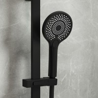 Душевая лейка Iddis Optima Home OPH12BPi18, 3 режима, черный матовый