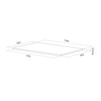 Столешница Iddis Optima Home OPH12W1i89, 120 х 50 см, керамогранит, светлый бетон