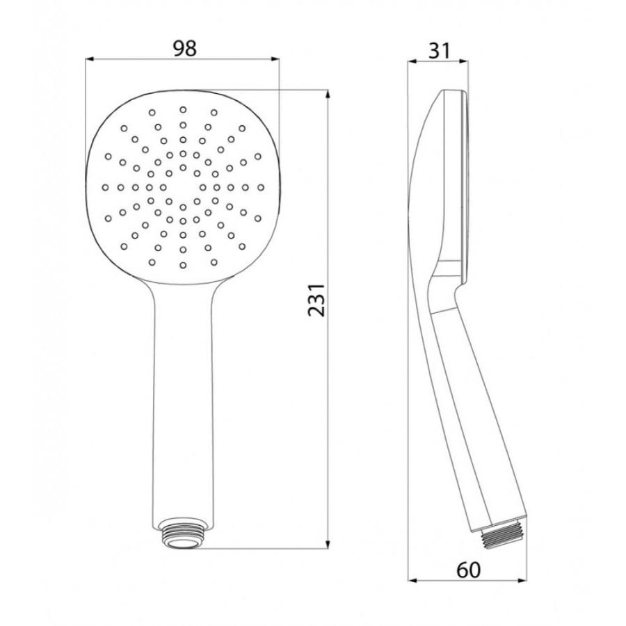Душевая лейка Iddis Optima Home, хром глянцевый, OPH1F98i18