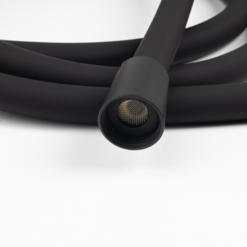 Шланг для душа Iddis Optima Home OPH20BLi19, 200 см, силиконовый, черный матовый