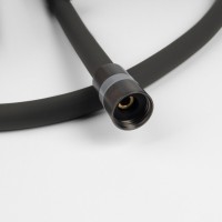Шланг для душа Iddis Optima Home OPH20GLi19, 200 см, PVD-покрытие, силиконовый, графит матовый