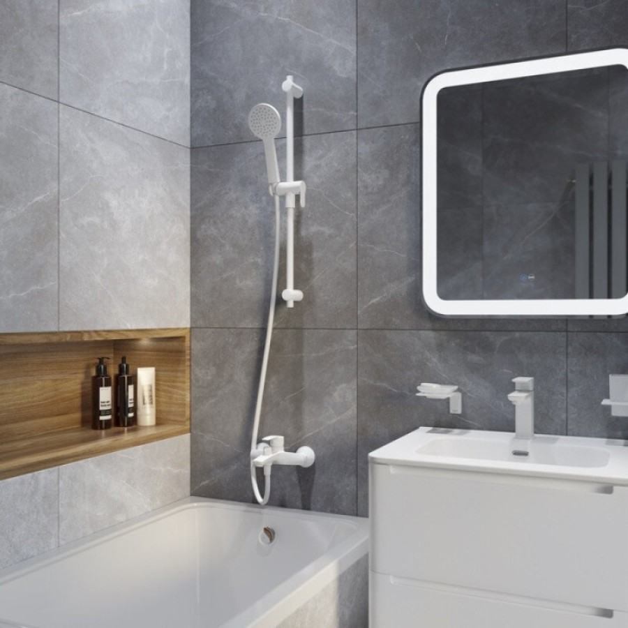 Шланг для душа Iddis Optima Home OPH20WLi19, 200 см, силиконовый, белый матовый