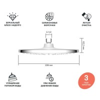 Верхний душ Iddis Optima Home OPH22CRi64, хром