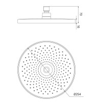 Верхний душ Iddis Optima Home OPH25CPi64, хром