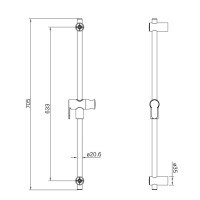 Душевой гарнитур Iddis Optima Home OPH3F20i16, графит