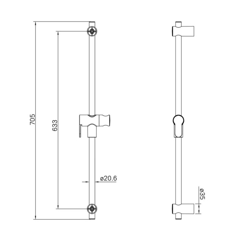 Душевой гарнитур Iddis Optima Home OPH3F20i16, графит