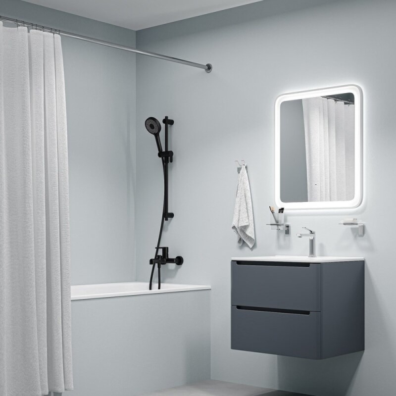 Душевая лейка Iddis Optima Home OPH3FB0i18, 3 режима, черный матовый