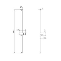 Душевая штанга Iddis Optima Home OPH70C0i17, 70 см, хром