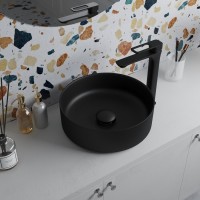 Донный клапан Iddis Optima Home, без перелива, черный матовый, OPHBM00i88