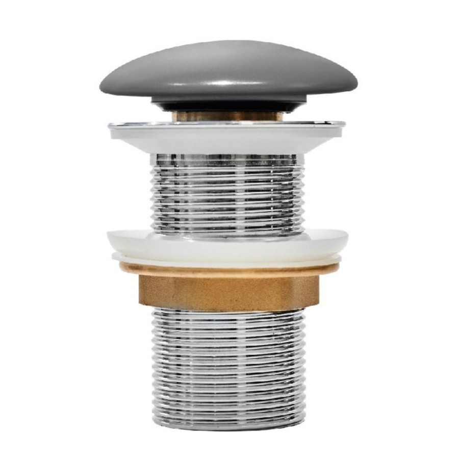 Донный клапан Iddis Optima Home, без перелива, cерый матовый, OPHGM00i88