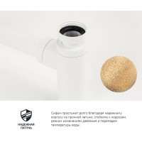 Сифон бутылочный Iddis Optima Home для раковины, белый матовый, OPTWT00i84