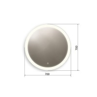 Зеркало Orange Sun, с LED подсветкой и сенсорной кнопкой, OS-70ZE