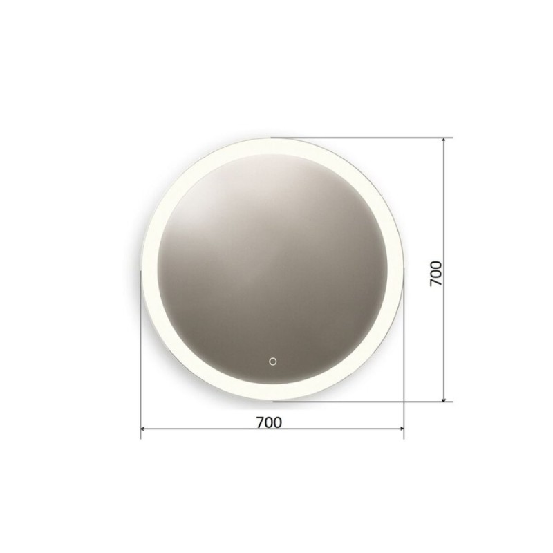 Зеркало Orange Sun, с LED подсветкой и сенсорной кнопкой, OS-70ZE