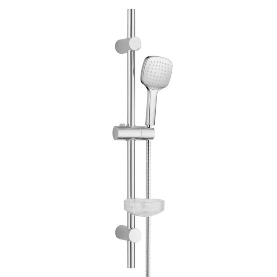 Душевой гарнитур Orange O-Shower OS704cr, лейка 1 режим, с мыльницей, цвет хром
