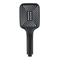 Душевой гарнитур Orange O-Shower OS714b, лейка 1 режим, с мыльницей, цвет черный матовый