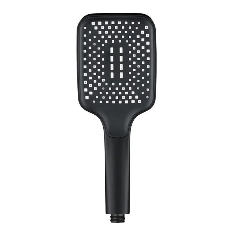 Душевой гарнитур Orange O-Shower OS714b, лейка 1 режим, с мыльницей, цвет черный матовый