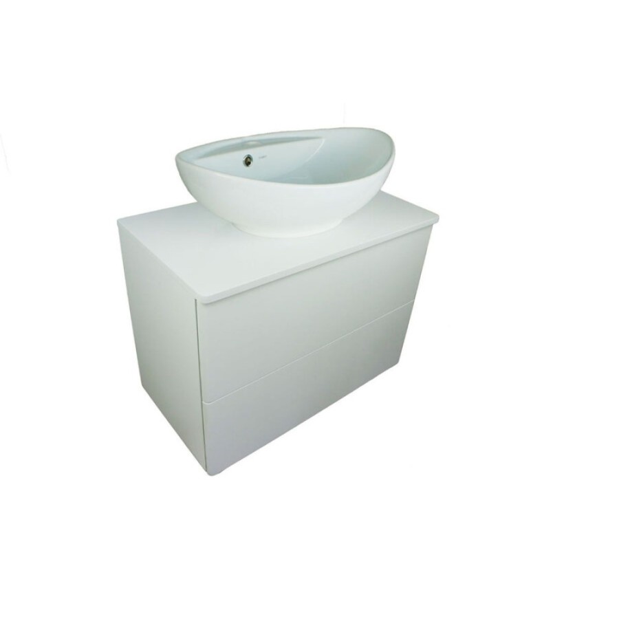 Тумба Orange Otto Ot-75TuMDF+G60 c раковиной Гамма 600, подвесная, белая