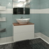 Тумба Orange Otto c раковиной Гамма 600, подвесная, белая, Ot-75TuWOOD+G60