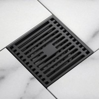 Душевой трап Orange, OT01-005b 10 х 10 см, черный