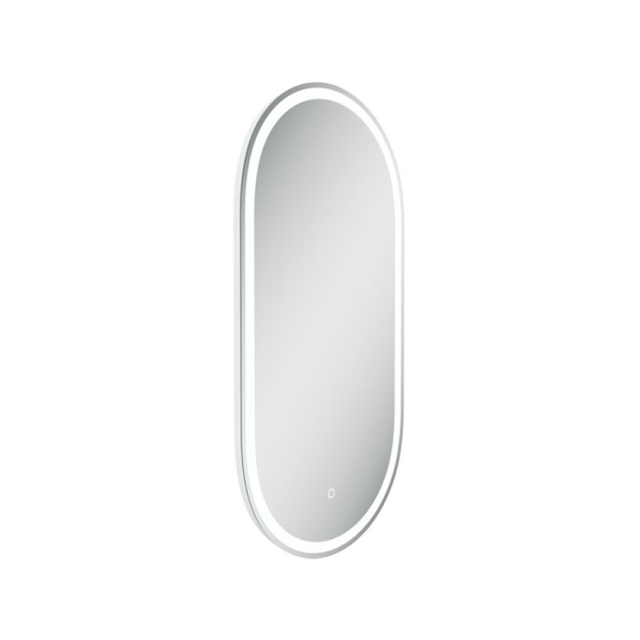 Зеркало Sancos Oval OV45F, 45 х 90 см, с LED подсветкой