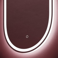 Зеркало Sancos Oval OV45F, 45 х 90 см, с LED подсветкой