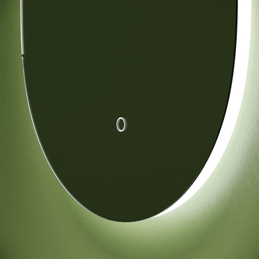 Зеркало Sancos Oval OV55C, 55 х 105 см, с LED подсветкой