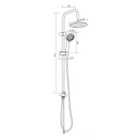 Душевой гарнитур Orange O-Shower, хром, OW01, 3 режима струи