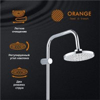 Душевой гарнитур Orange O-Shower OW02, 3 режима струи, хром